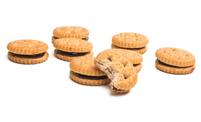 double biscuits isolated