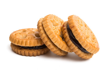 double biscuits isolated