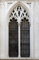 Fototapeta na wymiar Window of a gothic cathedral