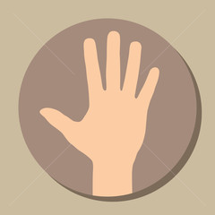 Obraz premium Hand Sign Icon