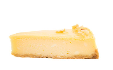piece of cheesecake isolated