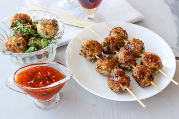 Meatballs with meat