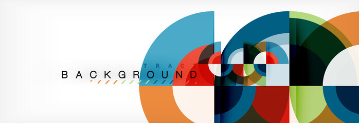 Obraz premium Wektorowy kółkowy abstrakcjonistyczny tło