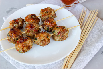 Meatballs with meat