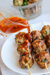 Meatballs with meat