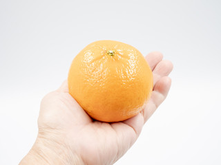 Orange on hand