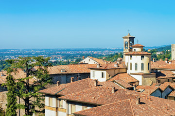 Obraz premium Cityscape in Citta Alta in Bergamo in Italy