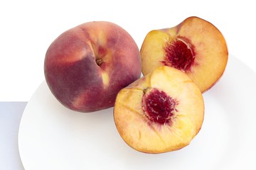 sweet and delicious peaches close up