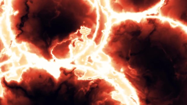 Animating the logo of people in a bright energy field or fire