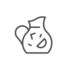 Jug line icon