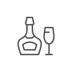 Alcohol drink line icon