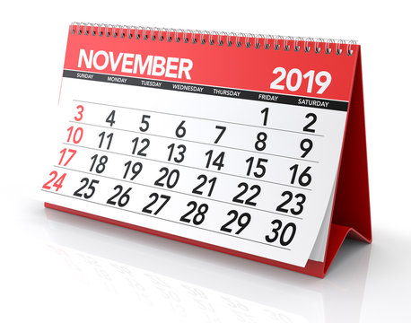 November 2019 Calendar.