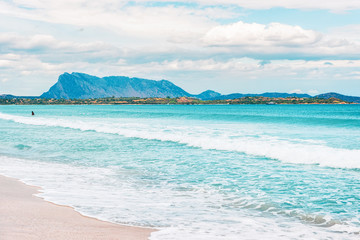 La Cinta beach in San Teodoro in Sardinia in Italy