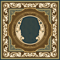 Vintage ornate decorative card