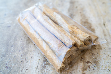 turkish wholemeal crackers in the packet