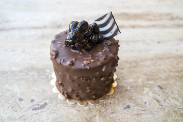 taste chocolate mini pastry, delicious cake