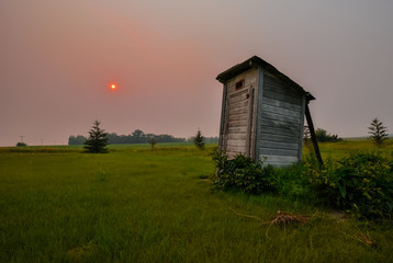 Country outhouse
