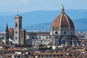 Fototapeta na wymiar Firenze - Santa Maria del Fiore da piazzale Michelangelo