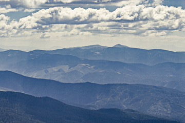 Mountain landscape. Filtered image:cross processed vintage effect.