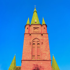 Saint Anne Church in Kuldiga in Latvia