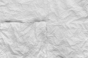 Fototapeta premium Blank crumpled paper napkin texture and background for design with copy space