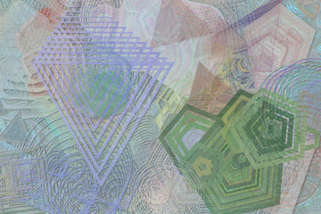 Conceptual background, for web page, graphic design, catalog or texture. Repeat, messy, creative & wallpaper.