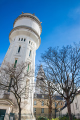 The water tower of Claude Charpentier square in Montmartre