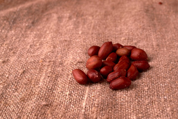 dry peanuts background. close up dry peanuts. Selective focus. nice bokeh