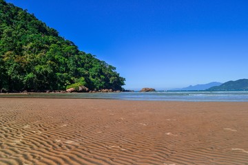 April 13, 2018. Ubatuba-SP Brazil. Image of Lagoinha beach in Ubatuba.