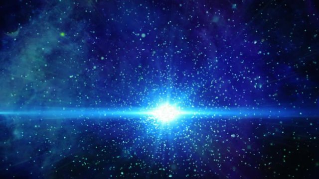 Background animation of galaxy and stars