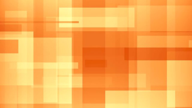 Moving abstract orange rectangles. Loopable motion background