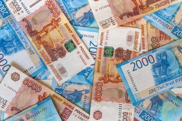 The texture of the banknotes, the background of money