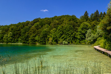 Beautiful view in Plitvice Lakes National Park. Croatia