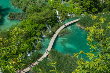 Beautiful view in Plitvice Lakes National Park. Croatia