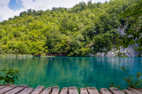 Beautiful view in Plitvice Lakes National Park. Croatia © Sergii