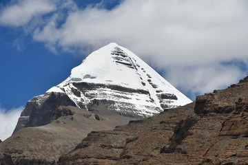 China, Tibet. South face of Kailas in the summer