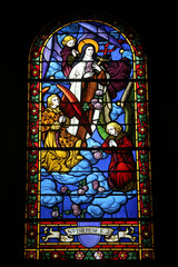 Sainte-Thérèse de l'Enfant Jésus. Eglise Saint Jean-Baptiste. Les Houches. / St. Therese of the Child Jesus. Saint John the Baptist Church. The Houches.