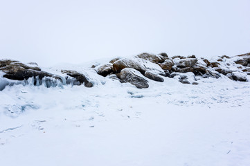Lake Baikal in winter