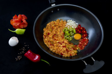 Turkish breakfast omelette