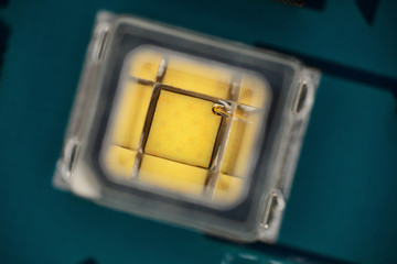 Extreme close up of light-emitting diode, LED