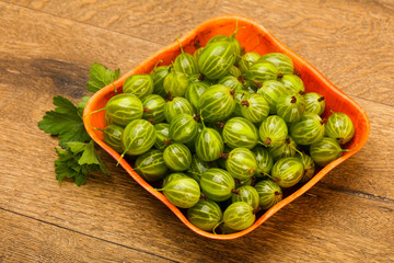 Gooseberries in the bowl