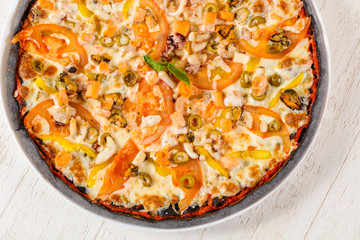 Pizza with Seafood