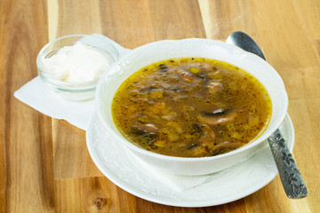 Tasty chestnut soup