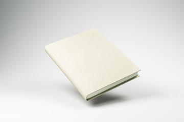 Empty white book