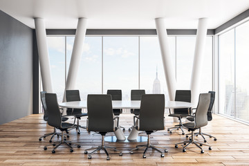 Clean meeting room interior