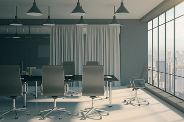 Modern boarding room interior