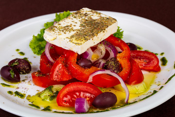Greek salad with feta