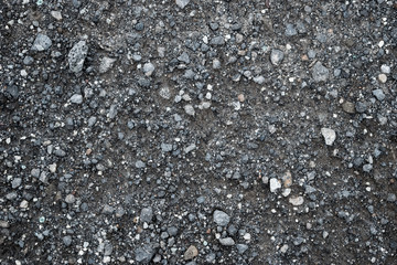 Mixed Grey Gravel Close-up Textured
