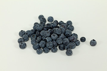 blueberries on a white back ground