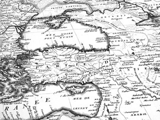 Fototapeta na wymiar 古地図　トルコ　